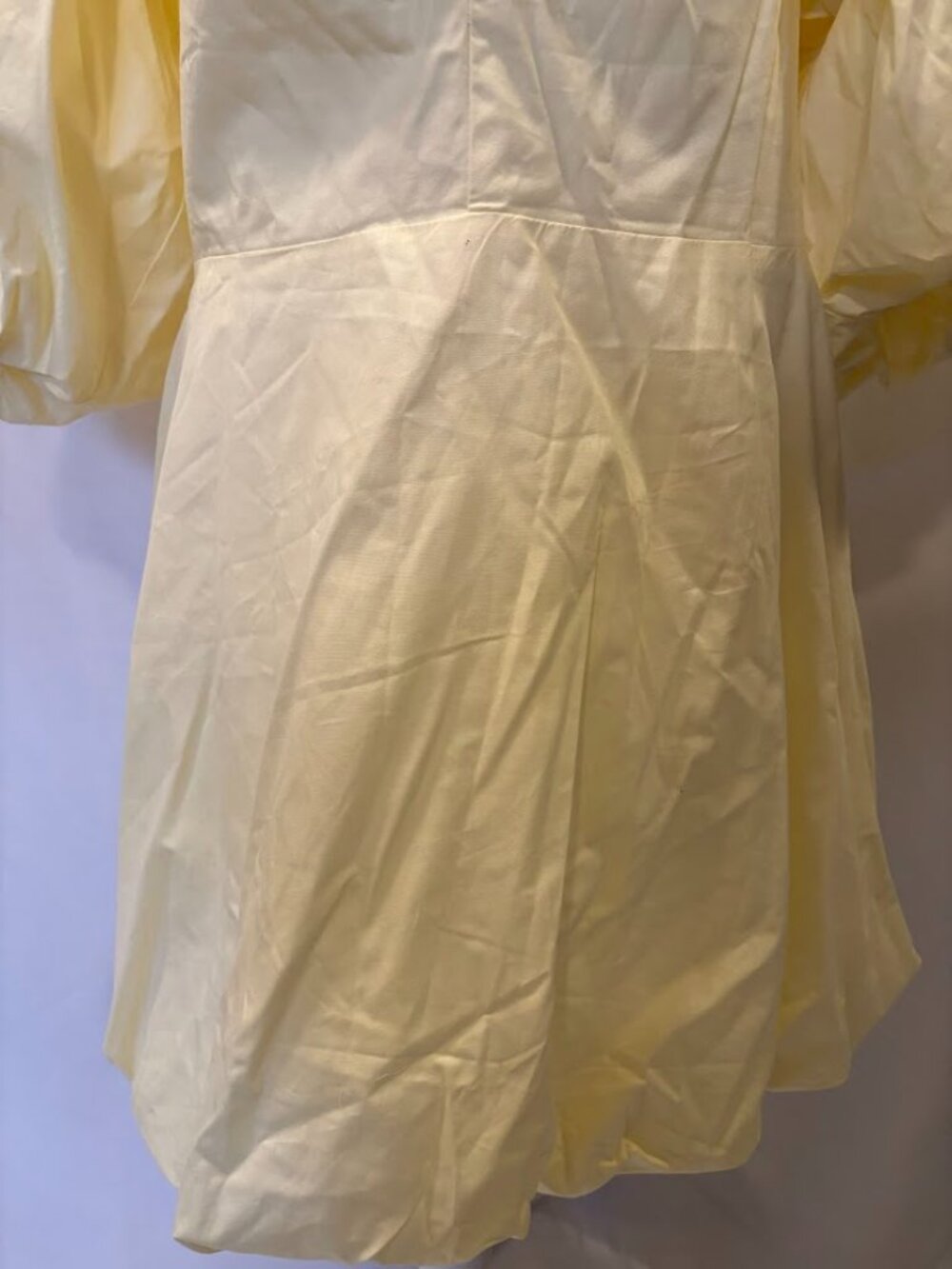 NWT H&M Coctail Light Yellow Color Dress - Size Large - Picture 14 of 16